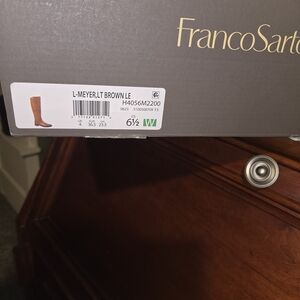 Franco Sarto Brown Leather Boots